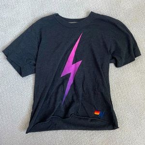 LIKE NEW Aviator Nation Lightning Bolt Tee